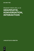 Cover: Grammatik, Konversation, Interaktion - De Gruyter