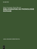 Cover: Bibliographie de phonologie romane - De Gruyter Mouton