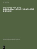 Cover: Bibliographie de phonologie romane - De Gruyter Mouton