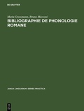 Cover: Bibliographie de phonologie romane - De Gruyter Mouton