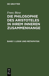 Abbildung von: Logik und Metaphysik - De Gruyter