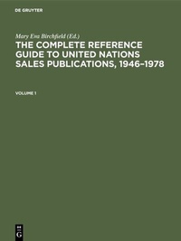 Abbildung von: The Complete Reference Guide to United Nations Sales Publications, 1946-1978 - De Gruyter