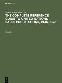 Abbildung von: The Complete Reference Guide to United Nations Sales Publications, 1946-1978 - De Gruyter