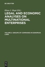 Cover: Groups of Companies in European laws / Les groupes de sociétés en droit européen - De Gruyter