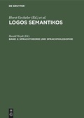 Cover: Sprachtheorie und Sprachphilosophie - De Gruyter