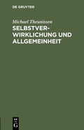 Cover: Selbstverwirklichung und Allgemeinheit - De Gruyter