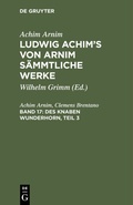 Cover: Des Knaben Wunderhorn, Teil 3 - De Gruyter