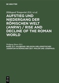 Cover: Religion (Hellenistisches Judentum in r&ouml;mischer Zeit: Philon und Josephus) - De Gruyter