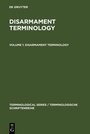 Cover: Disarmament Terminology - De Gruyter