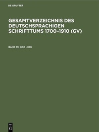 Abbildung von: Koo - Koy - De Gruyter Saur