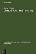 Cover: Lange and Nietzsche - De Gruyter