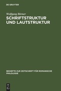 Cover: Schriftstruktur und Lautstruktur - De Gruyter