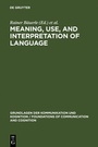 Cover: Meaning, Use, and Interpretation of Language - De Gruyter
