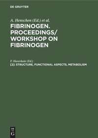Enlarge image Cover: Structure, functional aspects, metabolism - De Gruyter