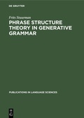 Cover: Phrase structure theory in generative grammar - De Gruyter