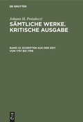Cover: Schriften aus der Zeit von 1797 bis 1799 - De Gruyter