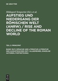 Cover: Sprache und Literatur (Literatur der augusteischen Zeit: Allgemeines, einzelne Autoren, Fortsetzung) - De Gruyter
