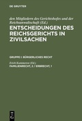 Cover: Familienrecht, 2 / Erbrecht, 1 - De Gruyter