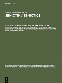 Abbildung von: Semiotik / Semiotics. 1. Teilband - De Gruyter Mouton