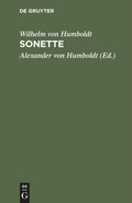 Cover: Sonette - De Gruyter