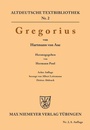 Cover: Gregorius - De Gruyter