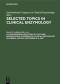 Cover: Proceedings (selected) of the Third International Congress of Clinical Enzymology Salzburg, Austria, September 6-9, 1981 - De Gruyter