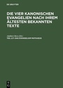Cover: Das Evangelium Mathaeus - De Gruyter