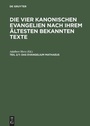 Cover: Das Evangelium Mathaeus - De Gruyter