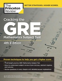 Enlarge image Cover: Cracking the GRE Mathematics Subject Test, 4th Edition - Princeton Review Publishing Corporation