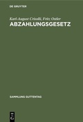 Cover: Abzahlungsgesetz - De Gruyter