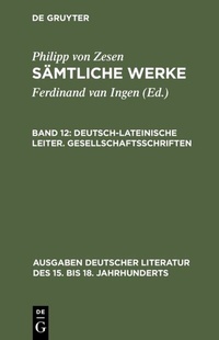 Abbildung von: Deutsch-lateinische Leiter. Gesellschaftsschriften - De Gruyter
