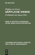 Cover: Deutsch-lateinische Leiter. Gesellschaftsschriften - De Gruyter