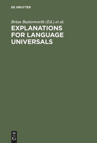 Enlarge image Cover: Explanations for Language Universals - De Gruyter Mouton
