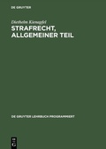 Cover: Strafrecht, Allgemeiner Teil - De Gruyter