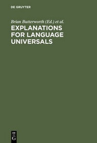 Enlarge image Cover: Explanations for Language Universals - De Gruyter Mouton