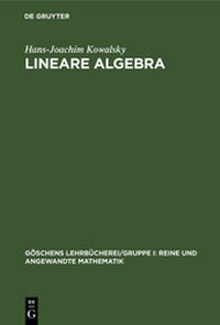 Abbildung von: Lineare Algebra - De Gruyter