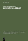 Cover: Lineare Algebra - De Gruyter