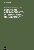 Cover: European Approaches to International Management - De Gruyter