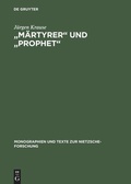 Cover: "M&auml;rtyrer" und "Prophet" - De Gruyter