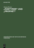 Cover: "M&auml;rtyrer" und "Prophet" - De Gruyter