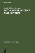 Cover: Intonation, Accent and Rhythm - De Gruyter