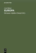 Cover: Europa - De Gruyter