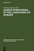 Cover: Sandhi Phenomena in the Languages of Europe - De Gruyter Mouton