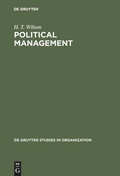 Cover: Political Management - De Gruyter