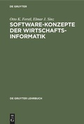 Cover: Software-Konzepte der Wirtschaftsinformatik - De Gruyter