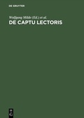 Cover: De captu lectoris - De Gruyter