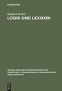 Cover: Logik und Lexikon - De Gruyter