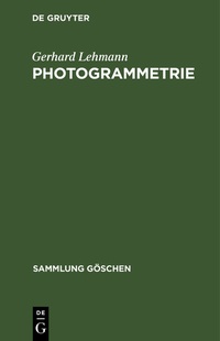 Enlarge image Cover: Photogrammetrie - De Gruyter