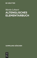 Cover: Altenglisches Elementarbuch - De Gruyter Mouton
