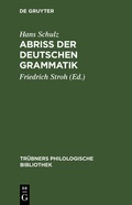 Cover: Abriss der deutschen Grammatik - De Gruyter Mouton